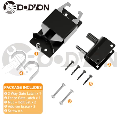 2 Way Heavy Duty Lockable Gate Latch