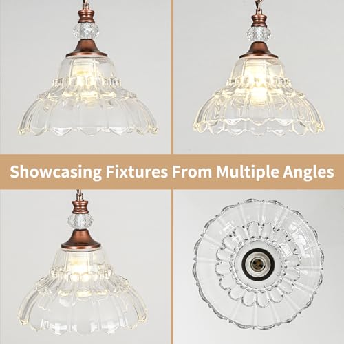 Chandelier with Flower Shade