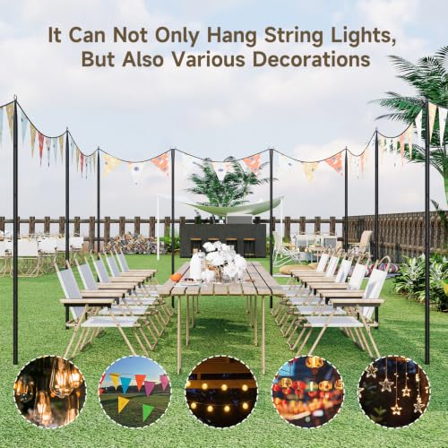 Poles for Outdoor String Lights
