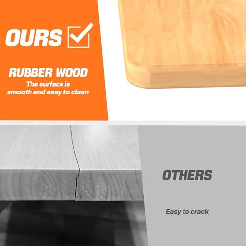 Adjustable Workbench with Rubberwood Top