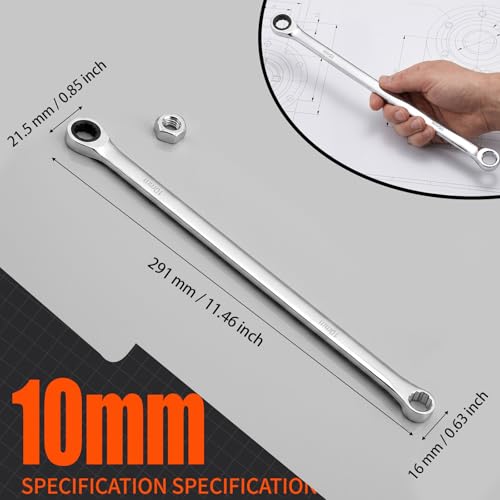 Extra Long Ratcheting Wrench Double Box End Wrench