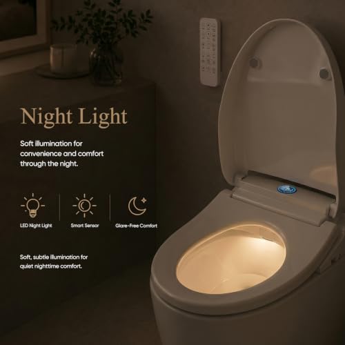 Bidet Toilet Seat Elongated (Ivory)