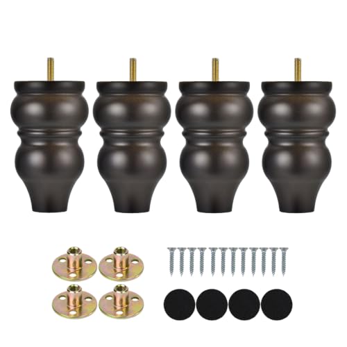 5 Inch Wooden Furniture Legs Set of 4