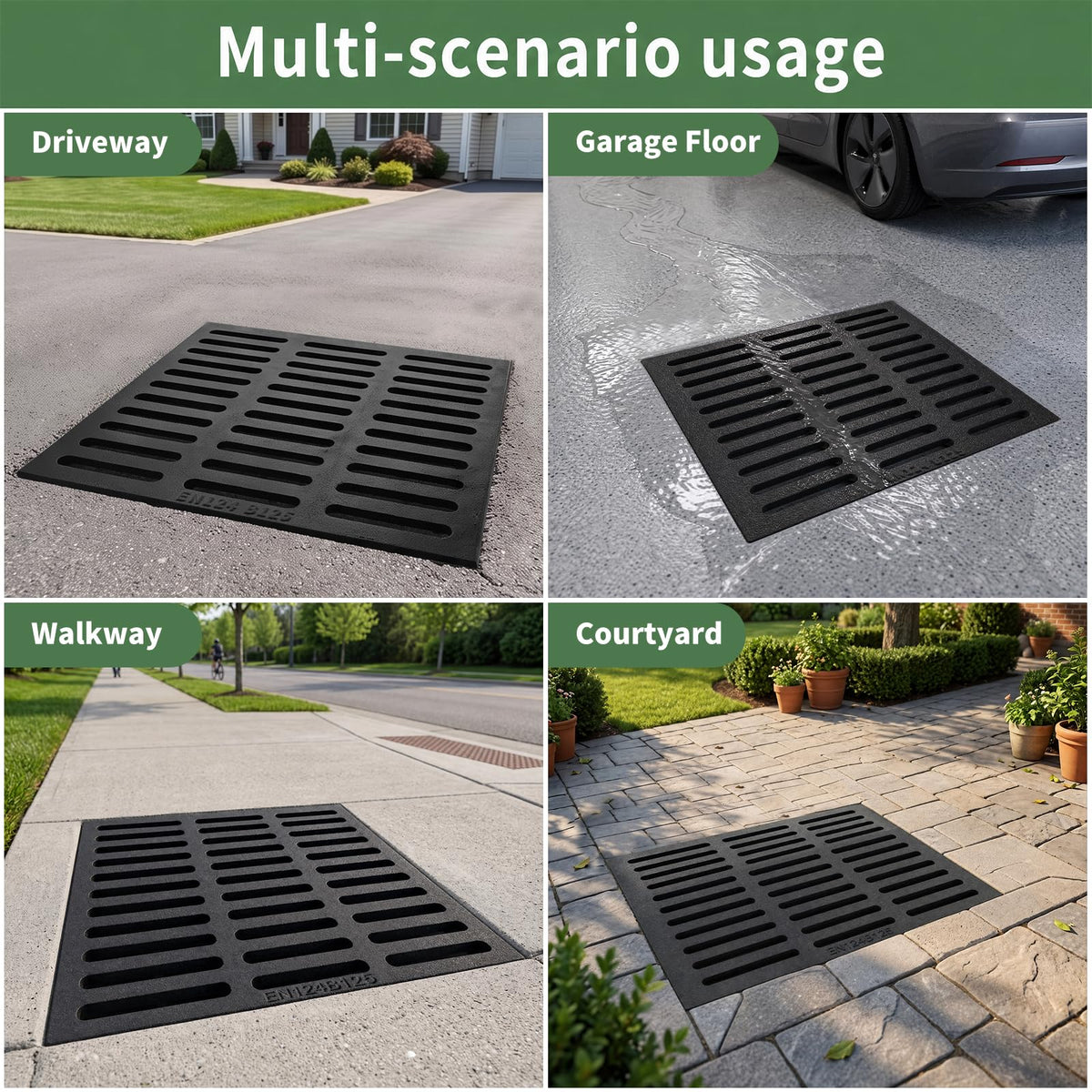 18 * 30 in Cast Iron Drain Grate (18*30" - B)