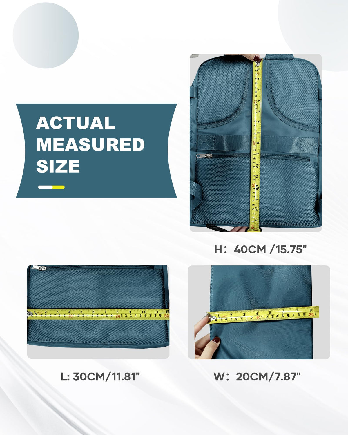 Travel Backpack Carry On for Women Man Gym Backpack with Laptop Compartment Mochila de Viaje Teacher Personal Item Backpacks Airplane Accessories Must Haves Peacock Blue (Peacock Blue / 20 liters)