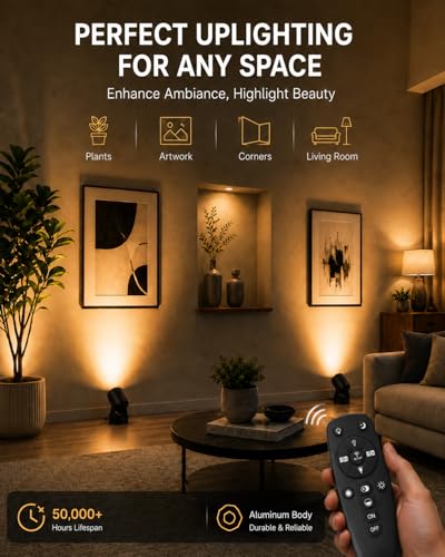 Indoor Uplights with Remote