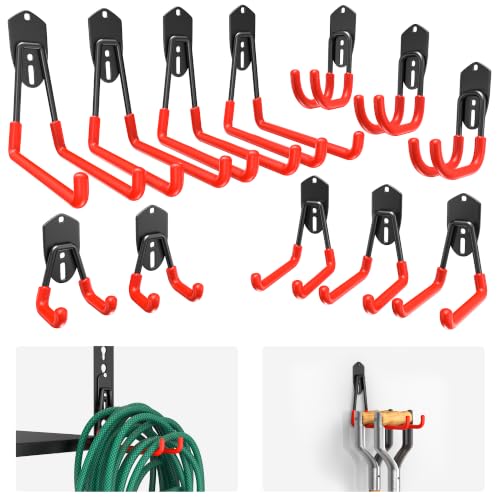 Wall Mounted Garage Storage Hooks Set