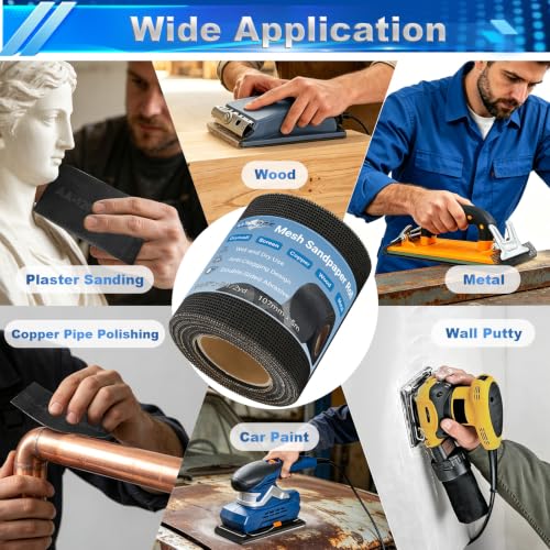 4-1/5 Inch Wide x 5.5 Yard Long Sanding Screen Mesh Roll