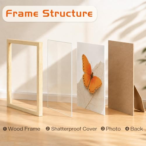 11x14 Solid Wood Picture Frame (Oak Wood Grain / 11x14)