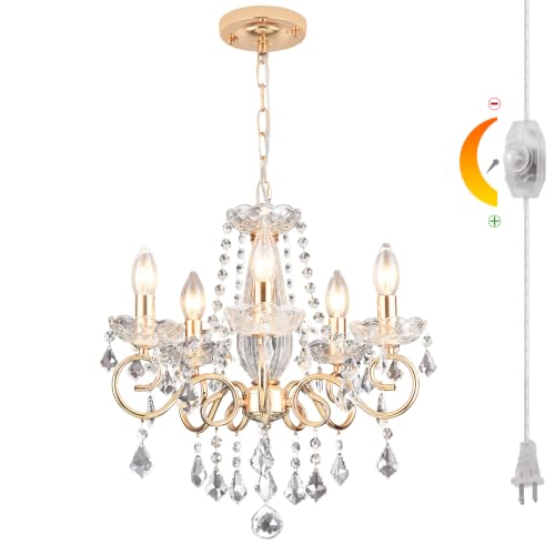 Plug in Crystal Chandelier