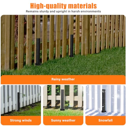 8 Pcs Fence Post Anchor Kit