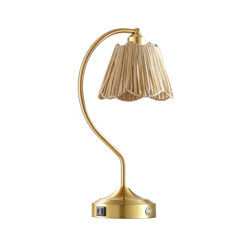 Set of 2 Vintage Table Lamps with USB A+C Ports