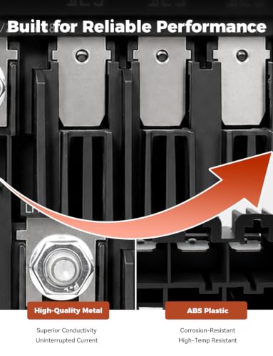 BC3Z-14526-BA Circuit Breaker Assembly Mega Fuse Compatible with 2011-2016 Ford F-250 F-350 F-450 Super Duty 6.7L Power Stroke Diesel, Replaces BC3T-14A094-BC, Multi-Purpose Fuse