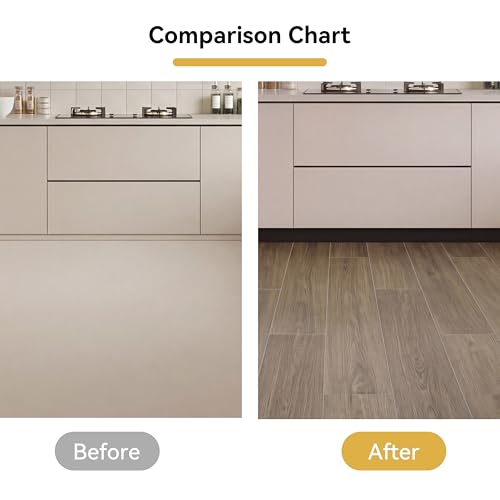 Peel and Stick Floor Tile (Taupe Oak / 12pack)