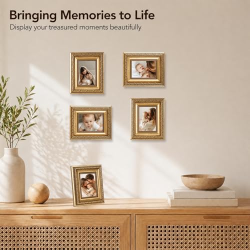 3x4 Vintage Picture Frame (Gold / 3x4 inch)