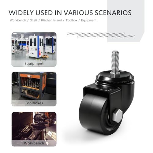 Threaded Stem Heavy Duty Casters Set of 4