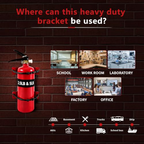 Fire Extinguisher Mount Bracket for 2.5 to 5 lb Extinguishers