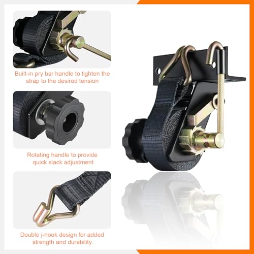 Ladder Rack Ratchet Straps with J