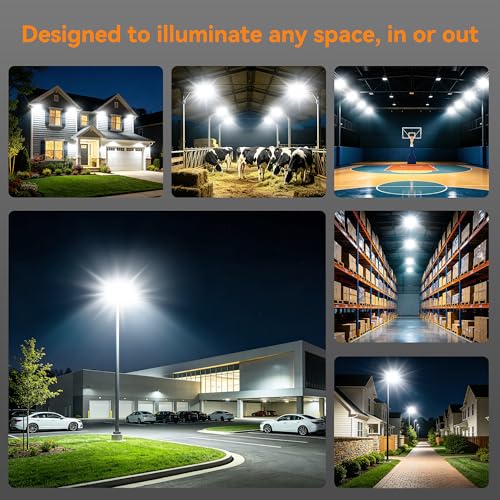 400W LED Flood Lights Outdoor (Black / 400 Watt)