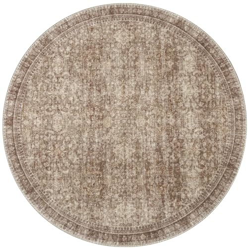 Round Rug 6ft (Dark Brown / 6' (Round))