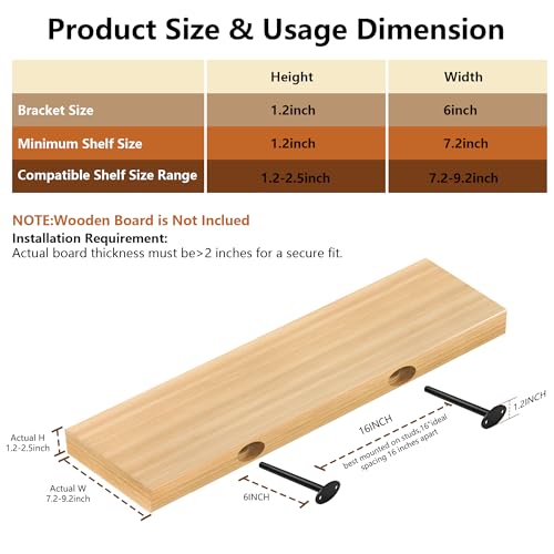 Floating Shelf Brackets Hidden