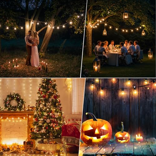 36 Pack LED G40 Replacement Bulbs for String Lights (36 Pack / Warm White)