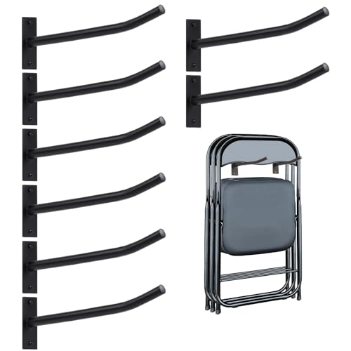 Wall Mount Folding Chair Storage Rack