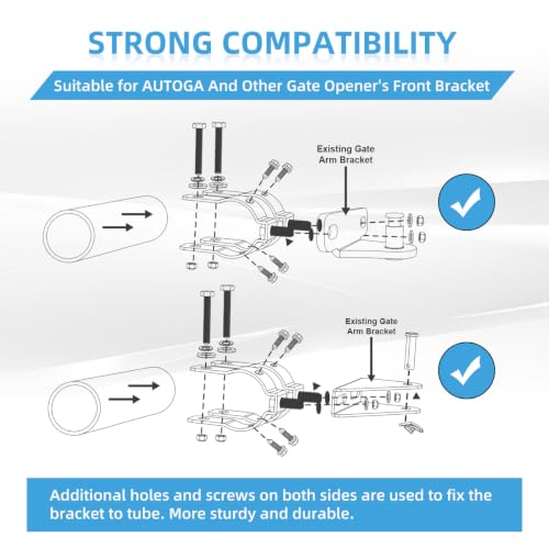 Universal Tube Gate Bracket Kit for Automatic Swing Gate Opener System
