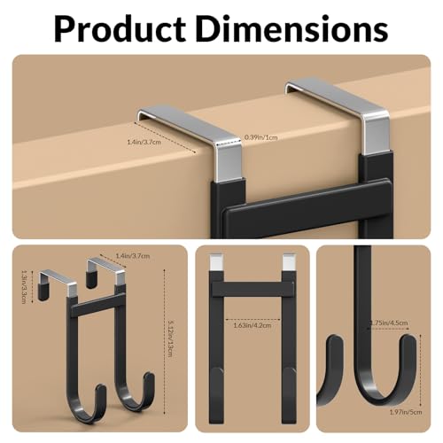Over The Door Hooks 4 Pack