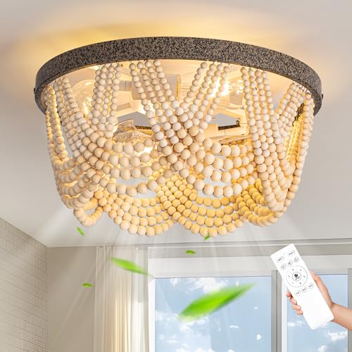 Boho Ceiling Fan with Light
