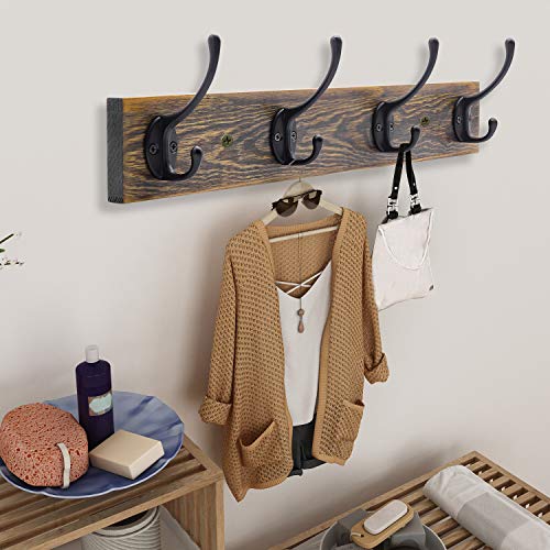Old Coat Rack 4 Hooks
