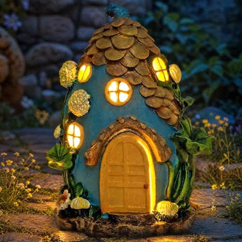 Fairy Garden House with Solar Light