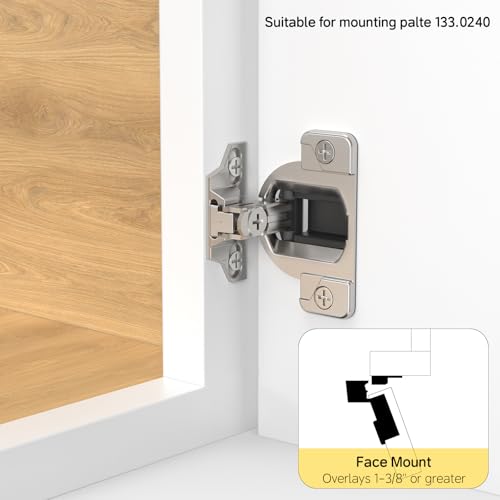 4 Pack Replacement for Blum 110 Degree Compact 33 Screw On Hinge