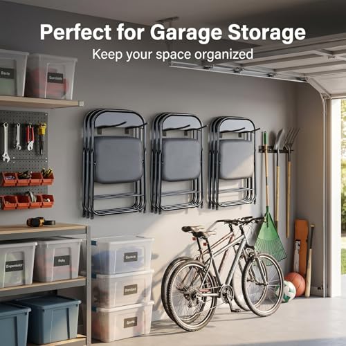 Wall Mount Folding Chair Storage Rack