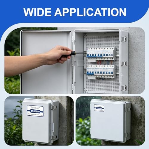 IP67 Waterproof Electrical Junction Box (Grey / 13.8"x9.8"x5.9")