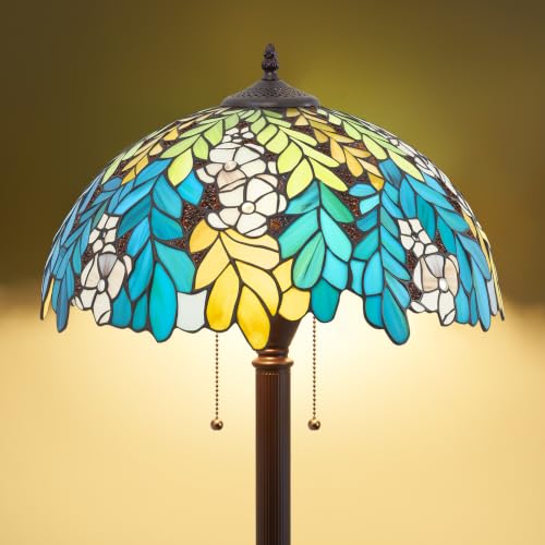 Tiffany Style Downward Floor Lamp