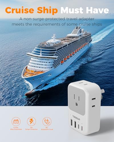 US to Australia Plug Adapter 2 Pack (Grey white-Type I)