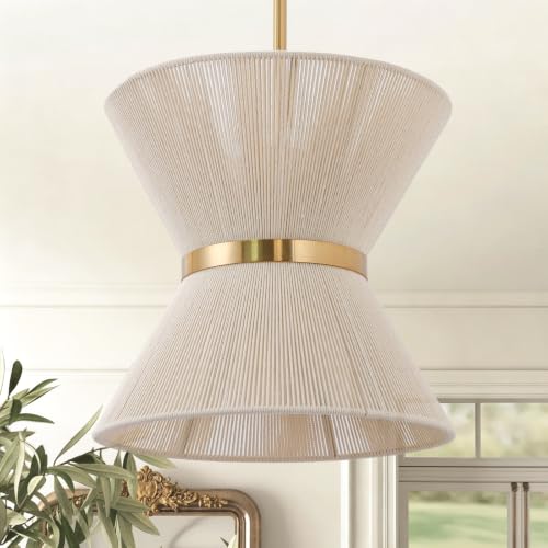 12.2” Rattan Pendant Light for Dining Room