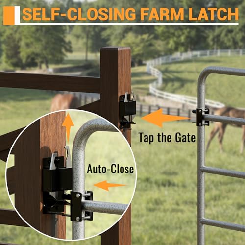 2 Way Heavy Duty Lockable Farm Gate Latch for Metal Gates