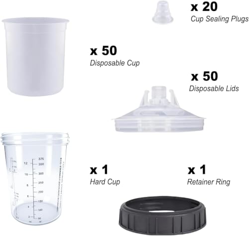 Disposable Paint Spray Gun Cup System