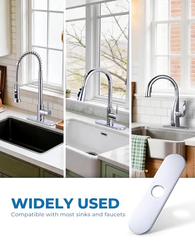 10.2 Inch Faucet Deck Plate (Chrome)