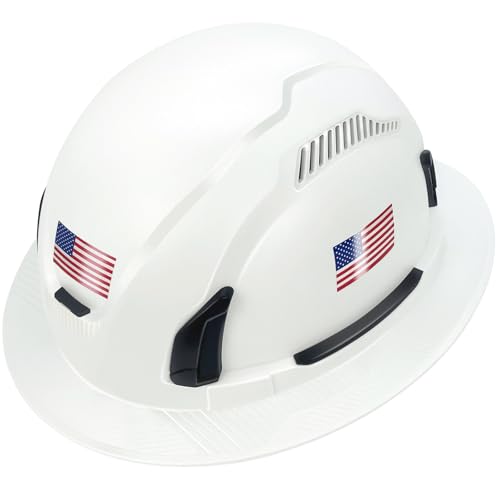 Type II Hard Hats Full Brim ANSI and CSA Approved Vented Top and Sides