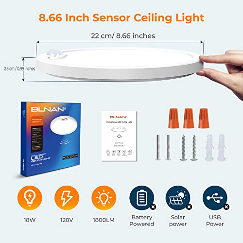 Motion Sensor Ceiling Light Wired