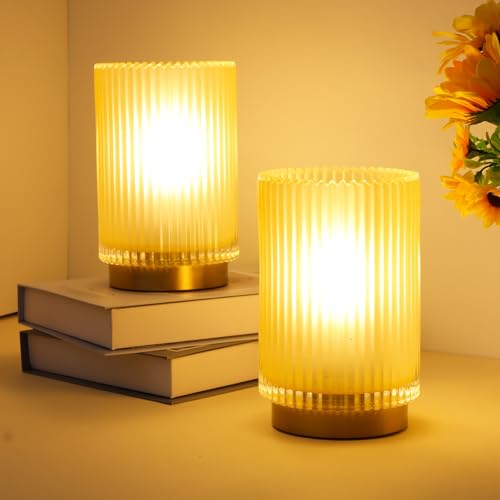 Cordless Table Lamp with Timer (Matte Amber)