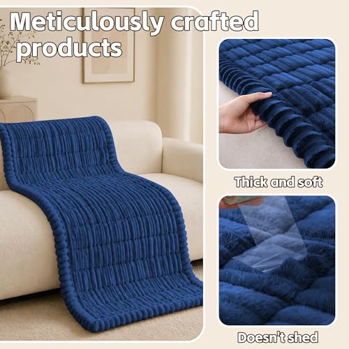 Couch Cover for Dogs (Navy Blue / 27.6" x 59")