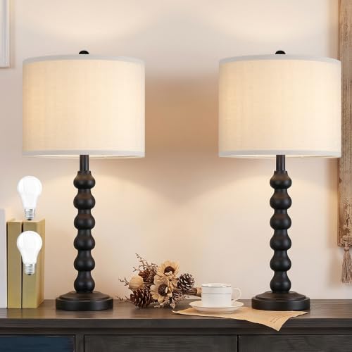 27" Farmhouse Modern Table Lamp for Living Room Bedroom
