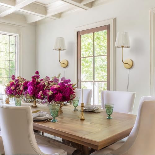 White Boho Wall Sconces Set of 2