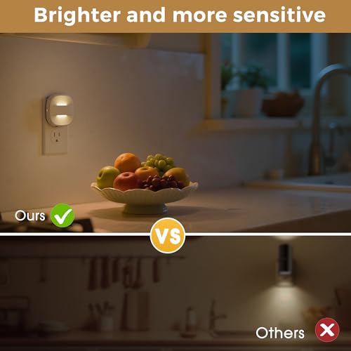 Night Lights Plug into Wall (White-Photocell)