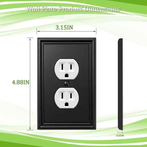 Natural Bamboo Fiber Outlet Covers and Light Switch Covers