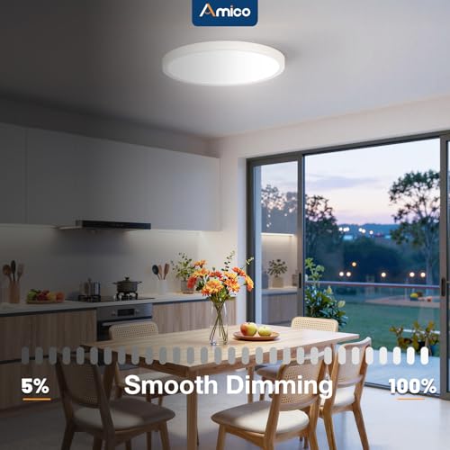 6 Pack 12 Inch LED Flush Mount Ceiling Light